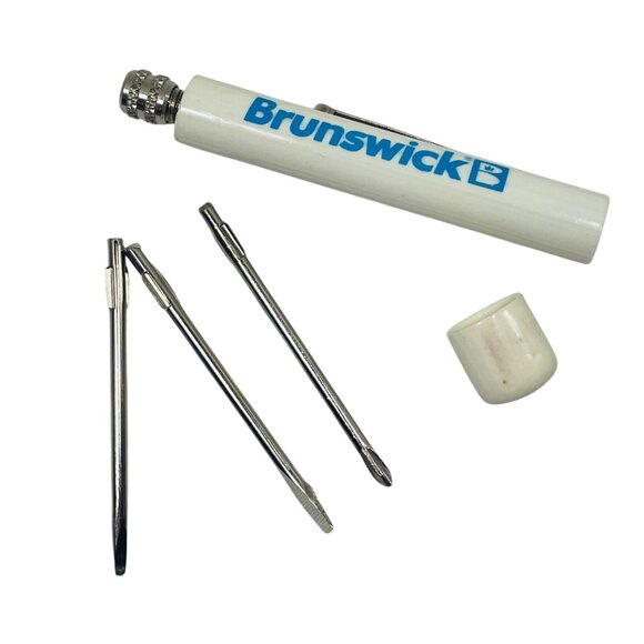 Vintage Brunswick Mini Screwdriver Set With Interchangeable Heads & Storage - Picture 2 of 11